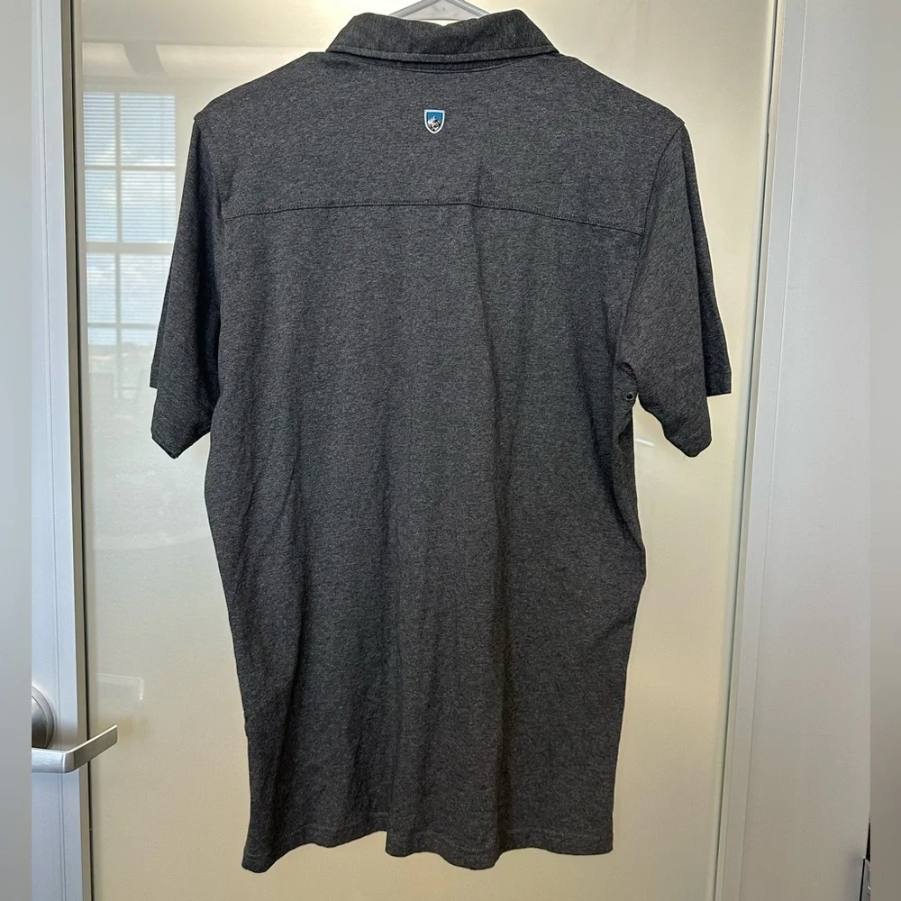 Kuhl Mens Polo Shirt Wildfibre Short Sleeve Performance Outdoors Hiking Sz Small